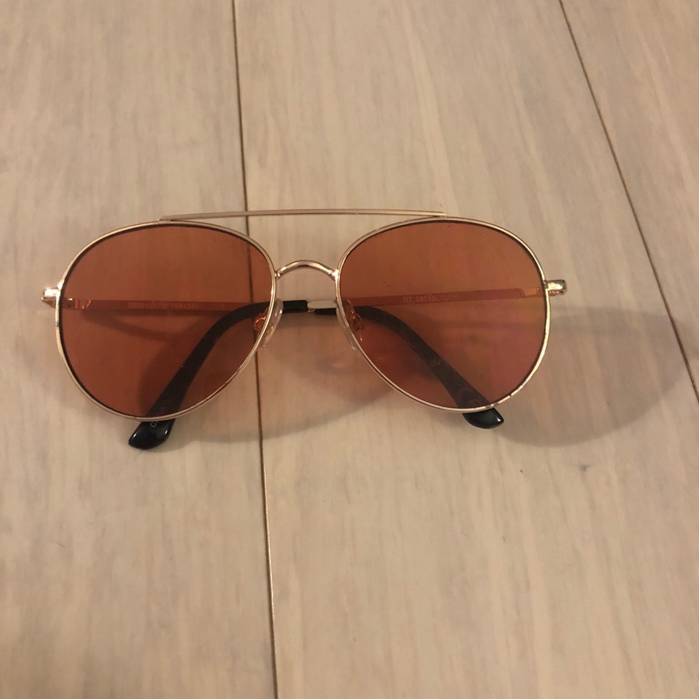 Orange tinted sunglasses